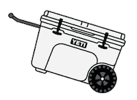 Camping Beach Day Sticker by YETI