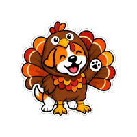 Thanksgiving Sticker by Lero Lero