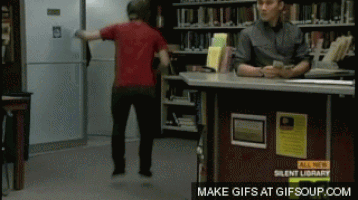 silent library GIF