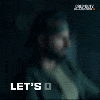 Sponsored gif. Man turns and stares menacingly at us. Text reads, "Let's do this."