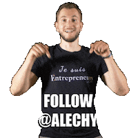 Follow Alechy Sticker by Alec Henry