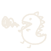 maru3mama 恐竜 maru3 maru3baby がおー Sticker