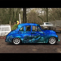 omerpacker wow cool car trippy GIF