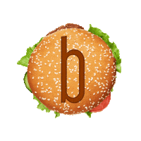 Burger B Sticker by Brand Creatives