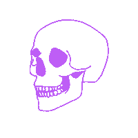 Halloween Skull Sticker by heymexico