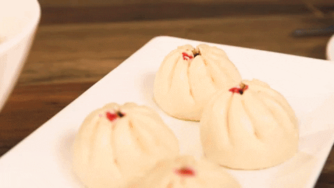chinese new year dumplings GIF by evite