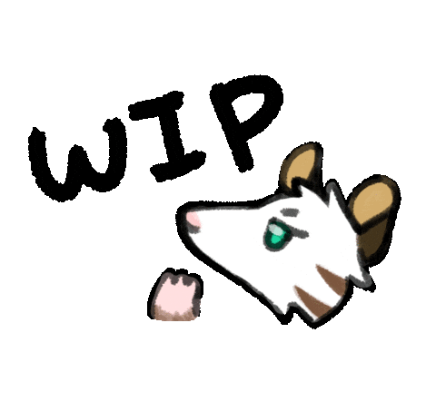 tangle_star giphyupload wip workinprogress opossum Sticker