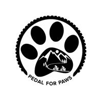 Pedalforpaws cycle donate fundraise biketrip Sticker