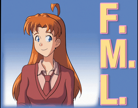 WTFComics giphyupload anime wink manga GIF