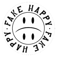 thecraftchan smile lettering paramore fake happy Sticker