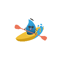 Splash Kayaking Sticker by paucanoe