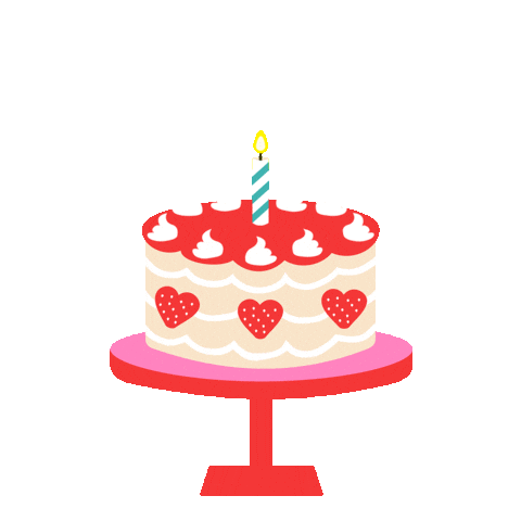 Celebrate Happy Birthday Sticker by Jessica Lau