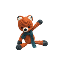 Leami hello fox crochet yarn Sticker