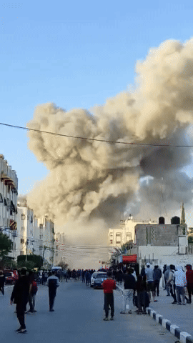 Several Residential Blocks Toppled by Strikes in Gaza, Locals Say
