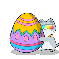 Easter Bunny Sticker by Silly Kitties