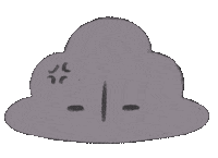 cloudhedd angry annoyed pissed grr Sticker