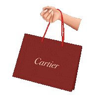 Shopping Cartier Sticker