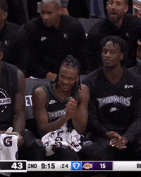 Nba Clapping GIF by Minnesota Timberwolves