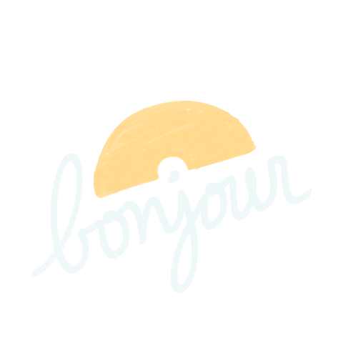 Bonjour Hello Sticker