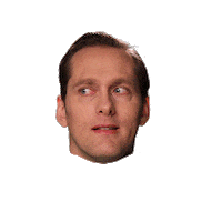 floating head bjorn Sticker by Originals