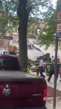 Building Collapse Blocks Streets in Brooklyn