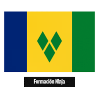 Saint Vincent And The Grenadines Flag Sticker by Formación Ninja