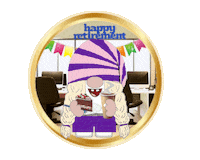 Congratulations Gnome Sticker