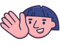 Animation Hello Sticker