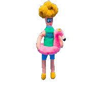 thefurryfolks the furryfolks flamingo hooman Sticker