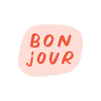 FabFabi hello french greetings bonjour Sticker