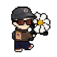 Tokyo Rose Pixel Sticker