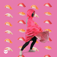 foodpanda_APAC happy food pink hungry GIF