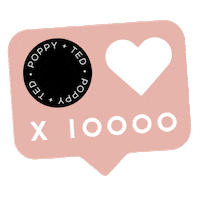 Pink Love Sticker by Poppy + Ted