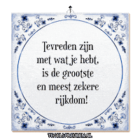 Content Wijsheid Sticker by Tegelspreuken.nl