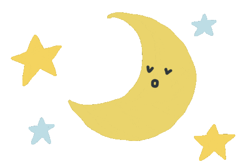 blue____919 moon 月 Sticker