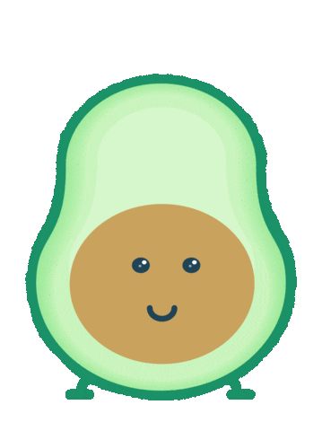 jennybits dance bounce avocado guacamole Sticker