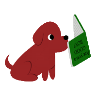 Dog Book Sticker by Flash Teatro