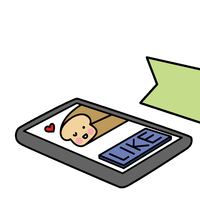 social media love Sticker by Loof and Timmy