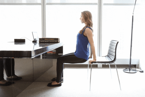 the ultimate 10-minute office workout GIF by Glamour
