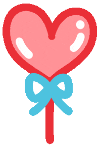 Red Blue Love Sticker by Ai and Aiko