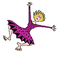 Oh No Help Sticker by AnnHansonArt