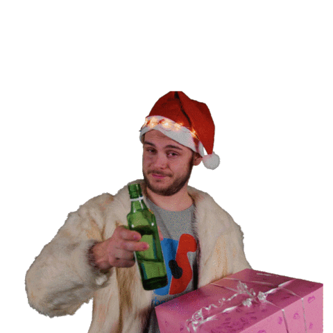 christmas cheers Sticker by dreifarbenpanda