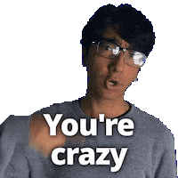 Youre Crazy Sticker