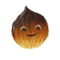 Nut Hazelnut Sticker by Jupitermond Verlag
