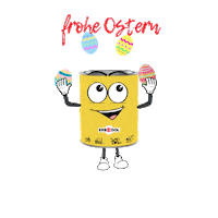 Tractor Frohe Ostern Sticker by erbedol