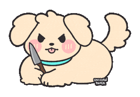 Angry Puppy Sticker