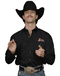Clapping Cowboy Sticker by Justin Boots