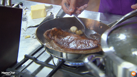 Kitchen Steak GIF by MasterChefAU