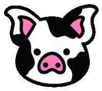 Wink Pig Sticker