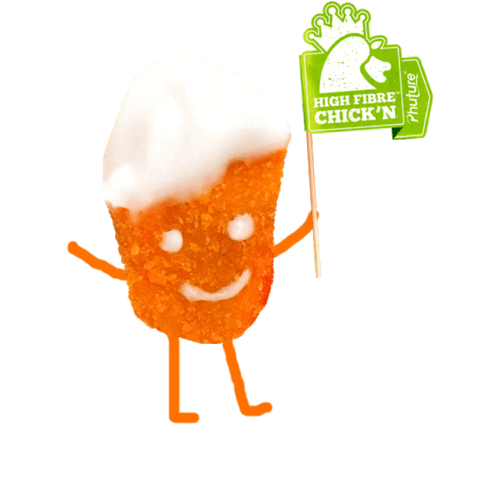 Happy Fried Chicken Sticker by PHUTURE Foods